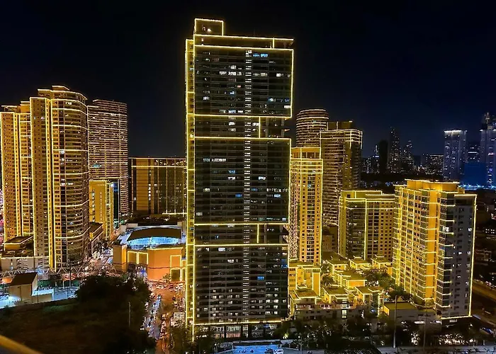 Queen With View At Acqua Private Residences 아파트호텔 마닐라